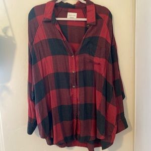 Oversized American Eagle Flannel